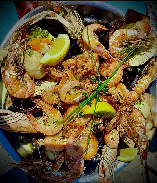 plat aux de fruits de mer